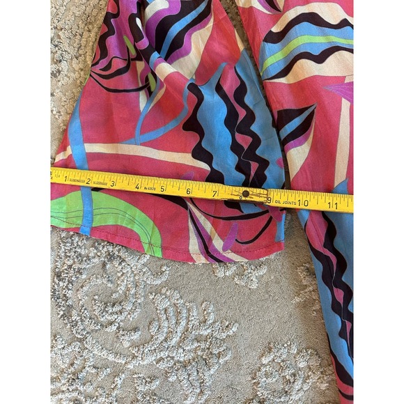 NWT Oliphant Fergana Rhubarb Long Sleeve Mini Shift Dress Sz. Medium - Picture 10 of 14